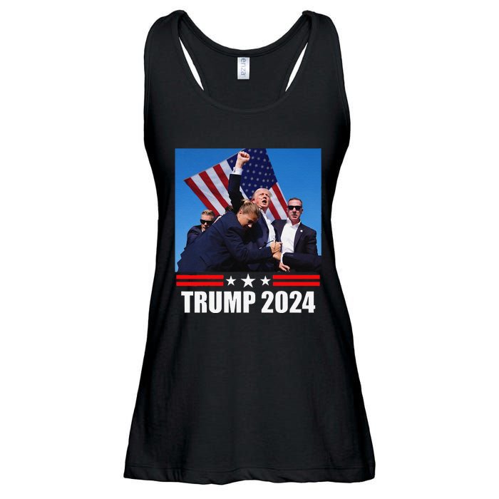 President Trump 2024 Election Vance Ladies Essential Flowy Tank