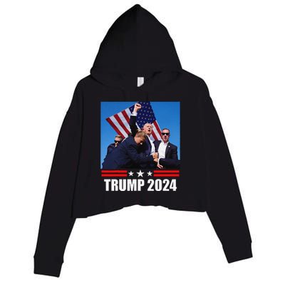 President Trump 2024 Election Vance Crop Fleece Hoodie