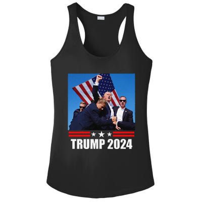 President Trump 2024 Election Vance Ladies PosiCharge Competitor Racerback Tank