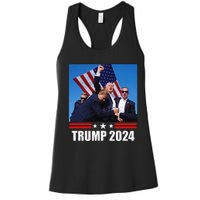 President Trump 2024 Election Vance Women's Racerback Tank