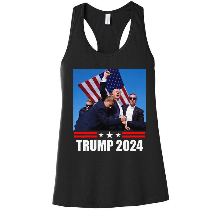 President Trump 2024 Election Vance Women's Racerback Tank