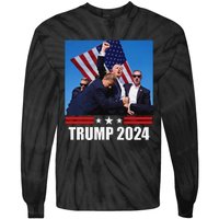 President Trump 2024 Election Vance Tie-Dye Long Sleeve Shirt