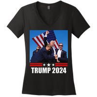 President Trump 2024 Election Vance Women's V-Neck T-Shirt