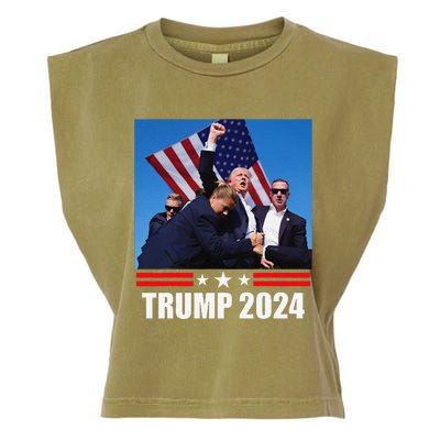 President Trump 2024 Election Vance Garment-Dyed Women's Muscle Tee