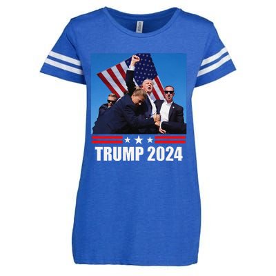 President Trump 2024 Election Vance Enza Ladies Jersey Football T-Shirt