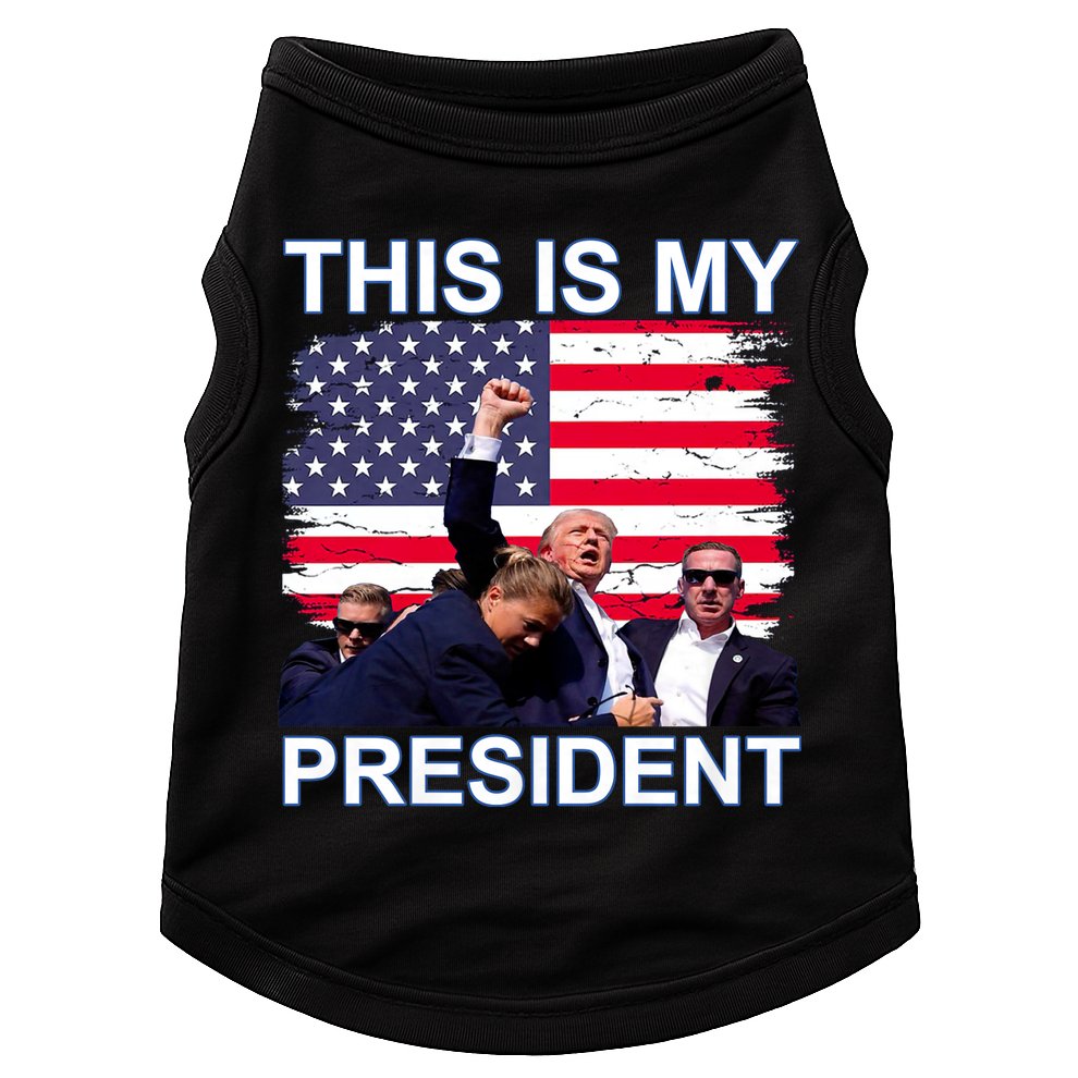 President Trump 2024 This Is My President Doggie Tank
