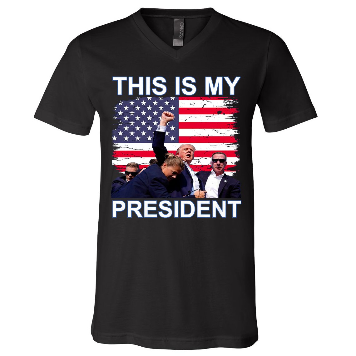 President Trump 2024 This Is My President V-Neck T-Shirt