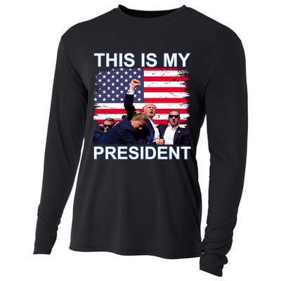 President Trump 2024 This Is My President Cooling Performance Long Sleeve Crew