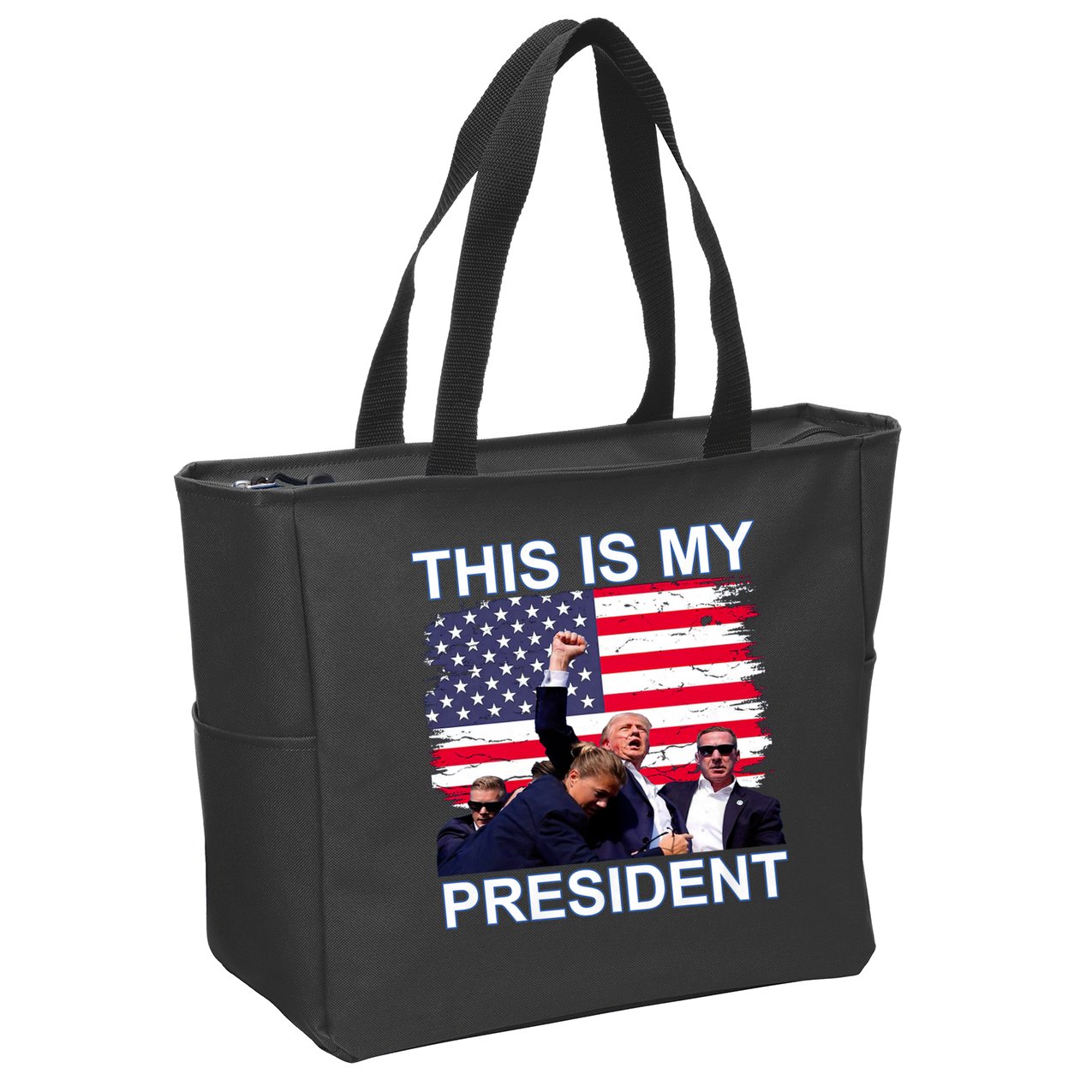 President Trump 2024 This Is My President Zip Tote Bag