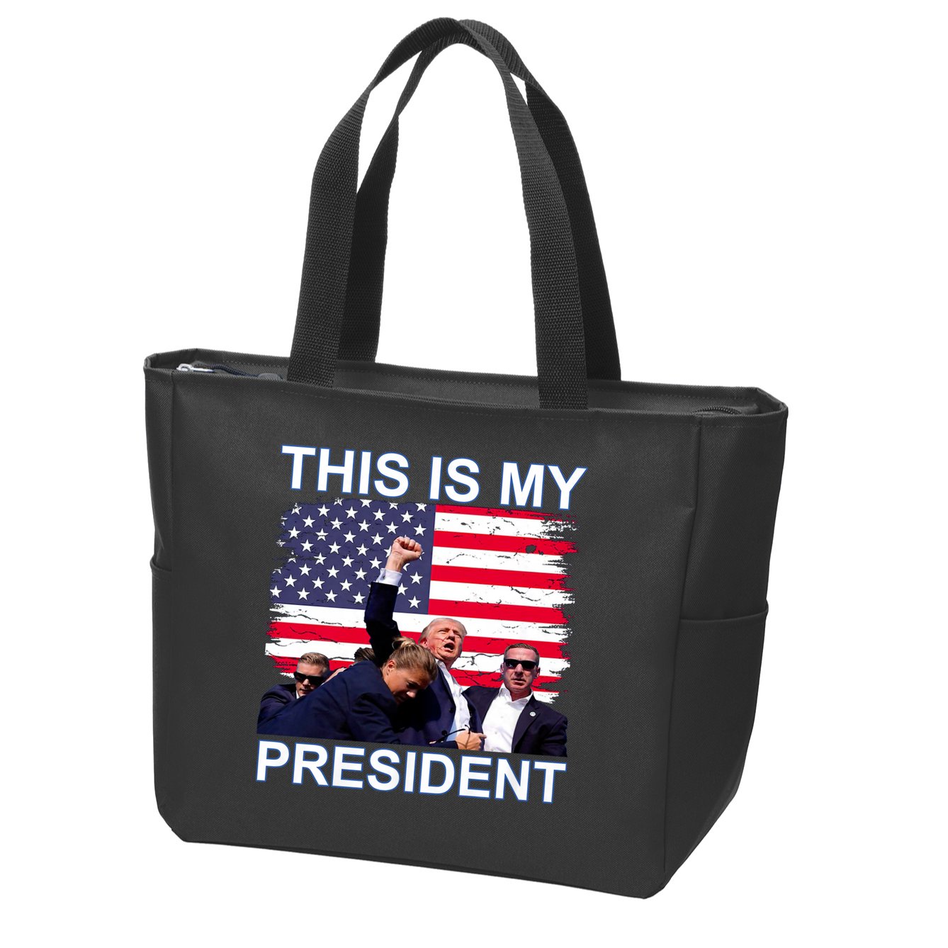 President Trump 2024 This Is My President Zip Tote Bag