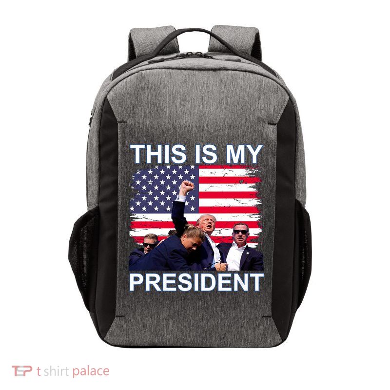 President Trump 2024 This Is My President Vector Backpack