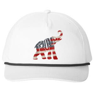 President Trump 2024 Republican Elephant Trump Supporter Snapback Five-Panel Rope Hat