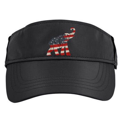President Trump 2024 Republican Elephant Trump Supporter Adult Drive Performance Visor