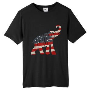 President Trump 2024 Republican Elephant Trump Supporter Tall Fusion ChromaSoft Performance T-Shirt