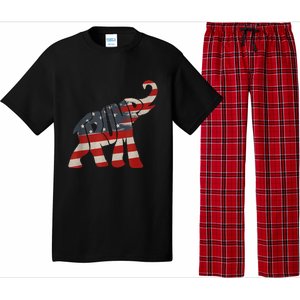 President Trump 2024 Republican Elephant Trump Supporter Pajama Set