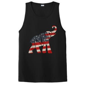 President Trump 2024 Republican Elephant Trump Supporter PosiCharge Competitor Tank