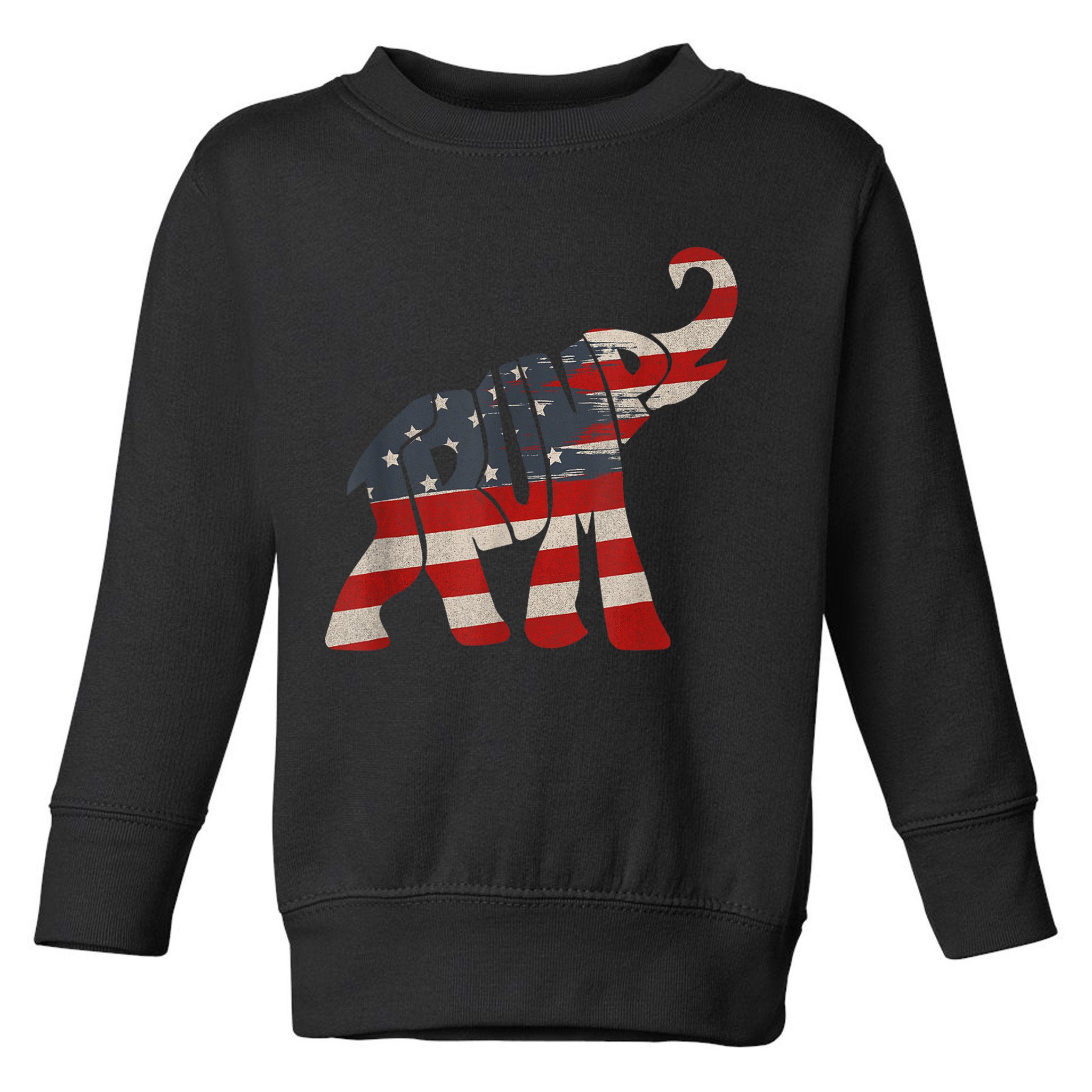 President Trump 2024 Republican Elephant Trump Supporter Toddler Sweatshirt