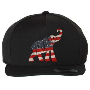 President Trump 2024 Republican Elephant Trump Supporter Wool Snapback Cap