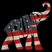 President Trump 2024 Republican Elephant Trump Supporter Zip Tote Bag