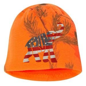 President Trump 2024 Republican Elephant Trump Supporter Kati - Camo Knit Beanie