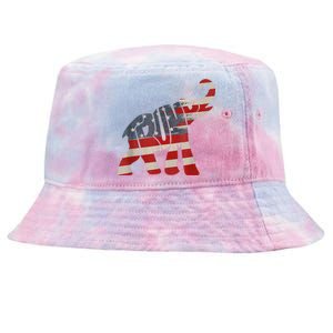 President Trump 2024 Republican Elephant Trump Supporter Tie-Dyed Bucket Hat