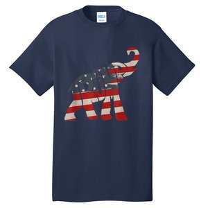 President Trump 2024 Republican Elephant Trump Supporter Tall T-Shirt