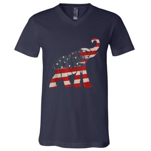 President Trump 2024 Republican Elephant Trump Supporter V-Neck T-Shirt