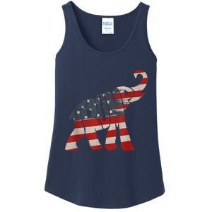 President Trump 2024 Republican Elephant Trump Supporter Ladies Essential Tank