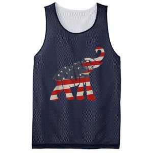 President Trump 2024 Republican Elephant Trump Supporter Mesh Reversible Basketball Jersey Tank