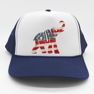 President Trump 2024 Republican Elephant Trump Supporter Trucker Hat