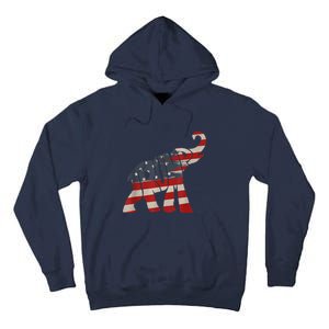 President Trump 2024 Republican Elephant Trump Supporter Tall Hoodie