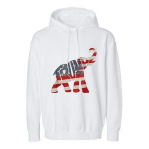 President Trump 2024 Republican Elephant Trump Supporter Garment-Dyed Fleece Hoodie