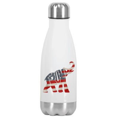 President Trump 2024 Republican Elephant Trump Supporter Stainless Steel Insulated Water Bottle