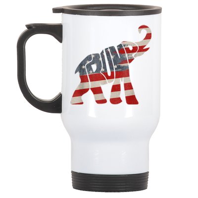 President Trump 2024 Republican Elephant Trump Supporter Stainless Steel Travel Mug