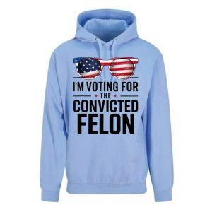 Pro Trump 2024 IM Voting For The Convicted Felon Unisex Surf Hoodie