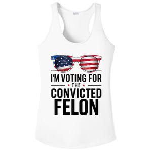 Pro Trump 2024 IM Voting For The Convicted Felon Ladies PosiCharge Competitor Racerback Tank