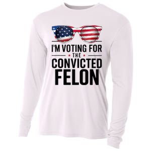 Pro Trump 2024 IM Voting For The Convicted Felon Cooling Performance Long Sleeve Crew