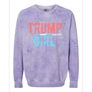 Pro Trump 2024 Election Women For Trump Colorblast Crewneck Sweatshirt