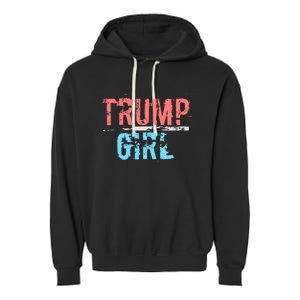 Pro Trump 2024 Election Women For Trump Garment-Dyed Fleece Hoodie