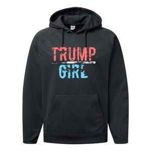 Pro Trump 2024 Election Women For Trump Performance Fleece Hoodie