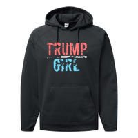 Pro Trump 2024 Election Women For Trump Performance Fleece Hoodie