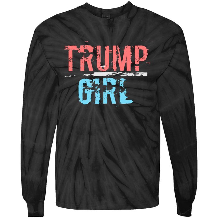 Pro Trump 2024 Election Women For Trump Tie-Dye Long Sleeve Shirt