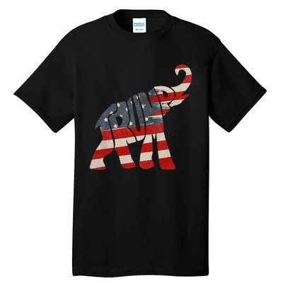 President Trump 2024 Republican Elephant Trump Supporter Tall T-Shirt