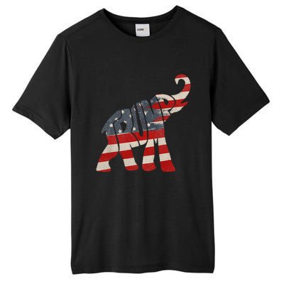 President Trump 2024 Republican Elephant Trump Supporter Tall Fusion ChromaSoft Performance T-Shirt