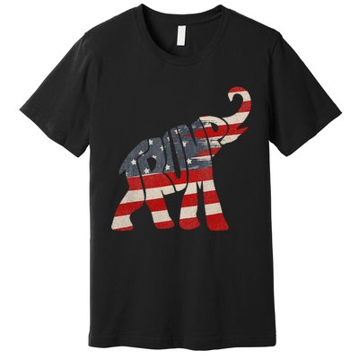 President Trump 2024 Republican Elephant Trump Supporter Premium T-Shirt