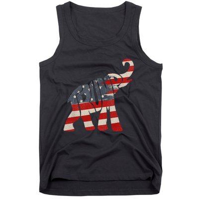 President Trump 2024 Republican Elephant Trump Supporter Tank Top