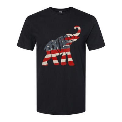 President Trump 2024 Republican Elephant Trump Supporter Softstyle CVC T-Shirt