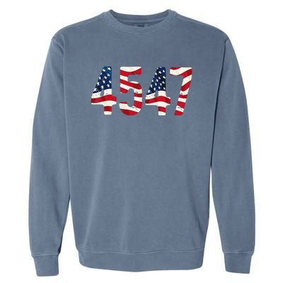 President Trump 2024 Vintage 45 47 Usa Garment-Dyed Sweatshirt