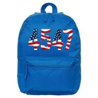 President Trump 2024 Vintage 45 47 Usa 16 in Basic Backpack