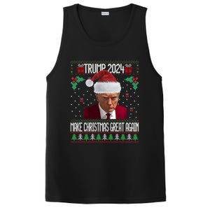 President Trump 2024 Mugshot Make Christmas Great Again Gift PosiCharge Competitor Tank